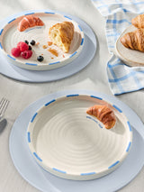 Next Claude Croissant Club White/Blue Side Plates Set of 2- Buy online at McGrocer