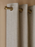Curtains light natural slub blackout thermal - British product