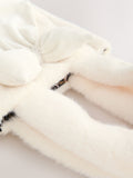 Cream fur bucket bag polyester accessory (British brand)