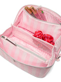 Victoria's Secret Heritage Stripe Pink Makeup Bags 3 Piece