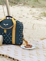 Sophie Allport Lemon Yellow Bees Picnic Blanket 148x145cm