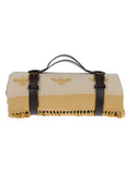 Sophie Allport lemon yellow bees picnic blanket 148x145cm (British brand)
