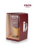 Costa Latte Glass with Salted Caramel Latte Sachet, UK version
