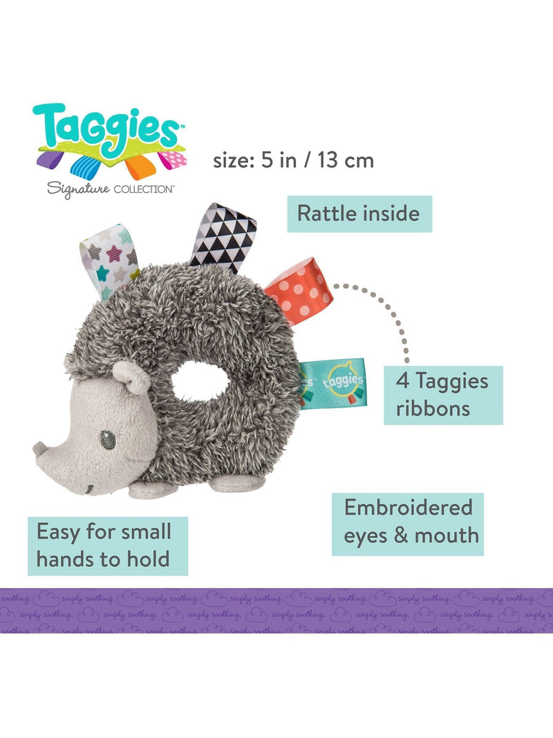 Aurora World Taggies hedgehog baby rattle 10cm, UK version