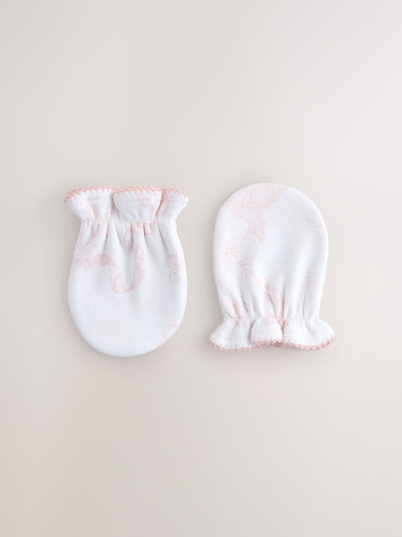 Baker by Ted Baker pink and white mittens 2 pack (British brand)