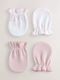 Baker by Ted Baker pink and white mittens 2 pack (British brand)