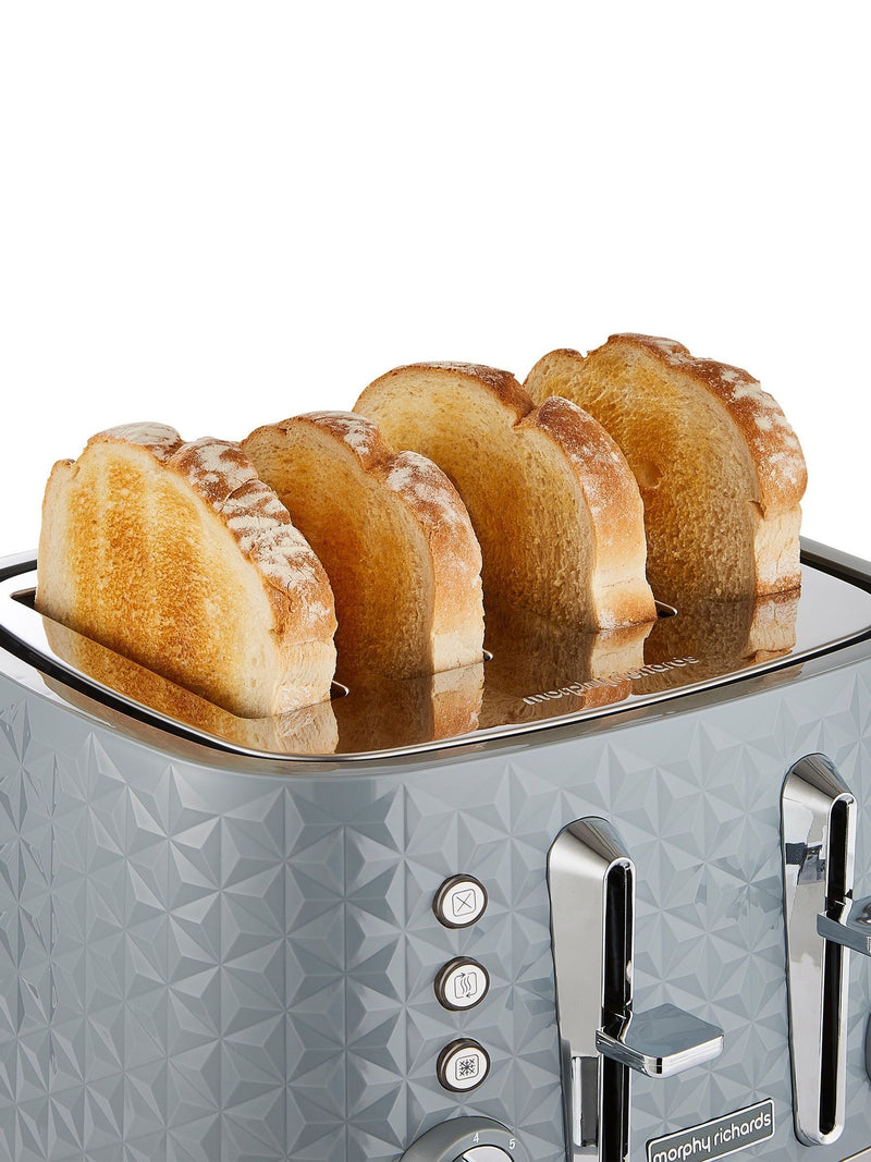 Morphy Richards Grey Vector 4 Slice Toaster