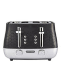 Morphy Richards Black Cassini 4-slice toaster, imported from the UK