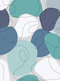 Graham & Brown Blues Envy wallpaper sample A4 - British product
