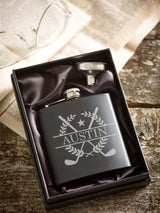 Next Loveabode Personalised Crest Hip Flask- Buy online at McGrocer