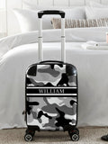 Koko Blossom personalised camoflage suitcase, imported from the UK