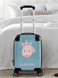 Koko Blossom personalised unicorn face suitcase, UK version