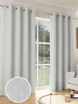 Next Enhanced Living Grey Tokyo Thermal Room Darkening Eyelet Curtains, 229cm x 183cm- Buy online at McGrocer
