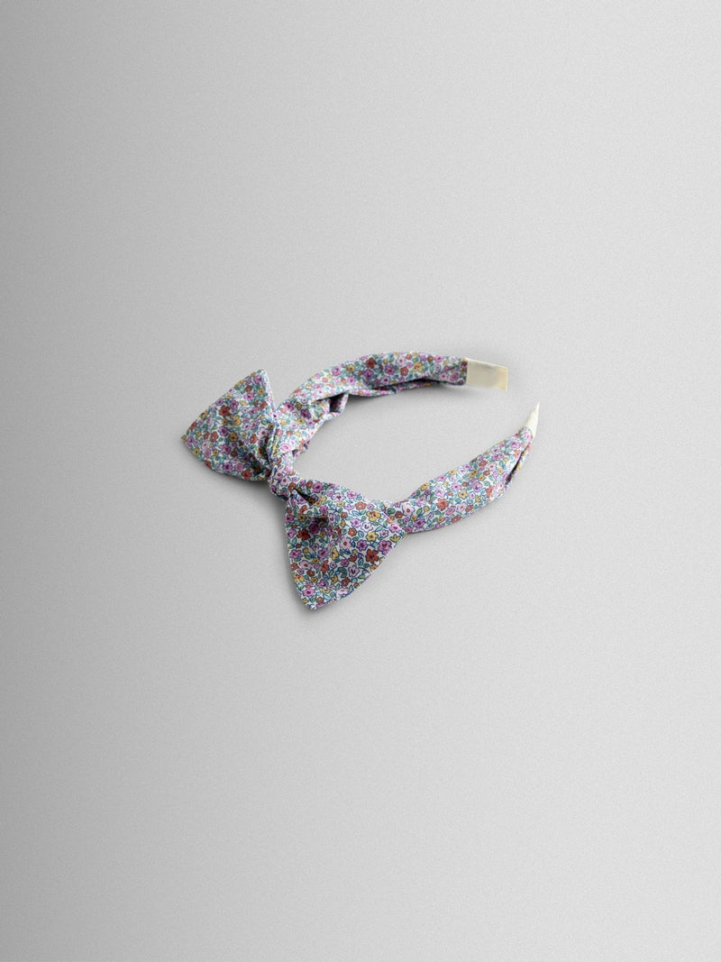 JoJo Maman Bébé yellow floral bow headband, imported from the UK