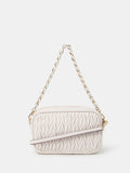 Accessorize cream small ruched cross-body bag - British product