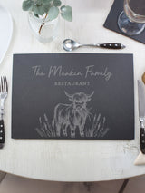 Next PMC Highland Cow Slate Rectangle Placemat- Buy online at McGrocer