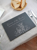 PMC Highland cow slate rectangle placemat, UK version