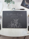 PMC Highland cow slate rectangle placemat, UK version