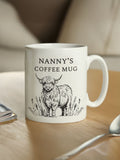 PMC black Highland cow ceramic mug, imported from the UK