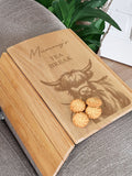 PMC Highland cow wooden sofa tray 25cm, imported from the UK