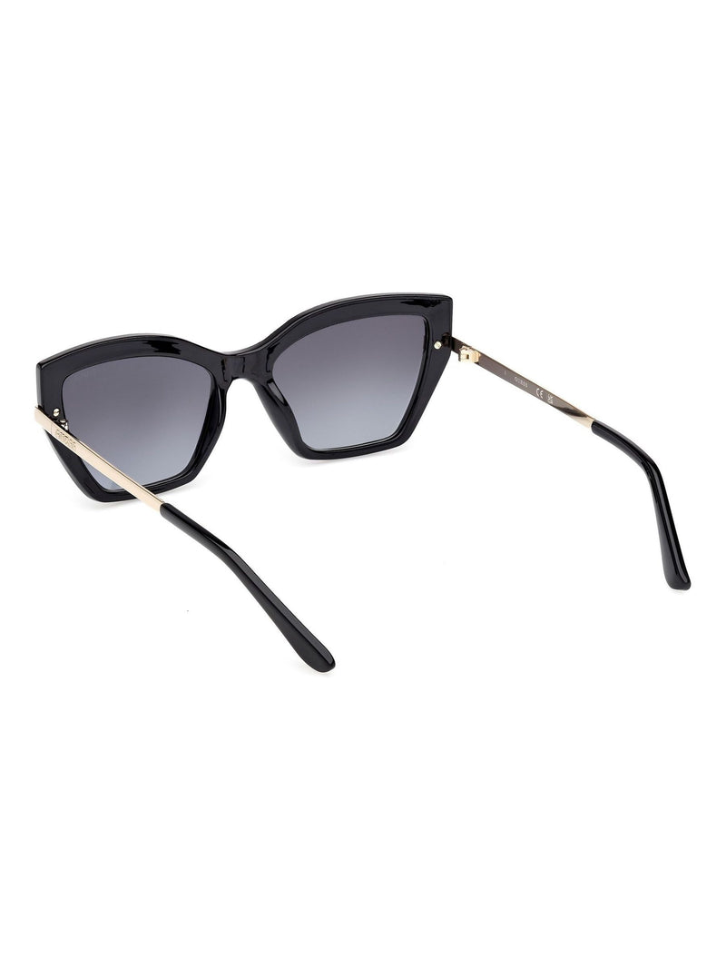 Guess black rectangular sunglasses with snake print, UK version