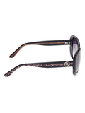 Guess shiny black rectangular acetate sunglasses, UK version