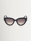 Max Mara black round sunglasses with plastic frame - British product