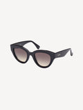 Max Mara black round sunglasses with plastic frame - British product