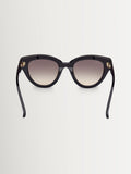 Max Mara black round sunglasses with plastic frame - British product