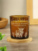 Next PMC Personalised Highland Cow Vanilla Scented Glass Candle- Buy online at McGrocer