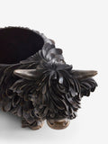 Bronze Hamish Highland Cow resin planter - British product