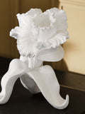 White parrot tulip resin ornament 15cm, imported from the UK