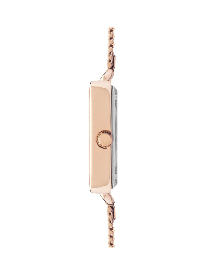 Limit Gold 29mm square analogue watch with mesh strap, UK version