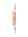 Limit Gold 29mm square analogue watch with mesh strap, UK version