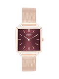 Limit Gold 29mm square analogue watch with mesh strap, UK version
