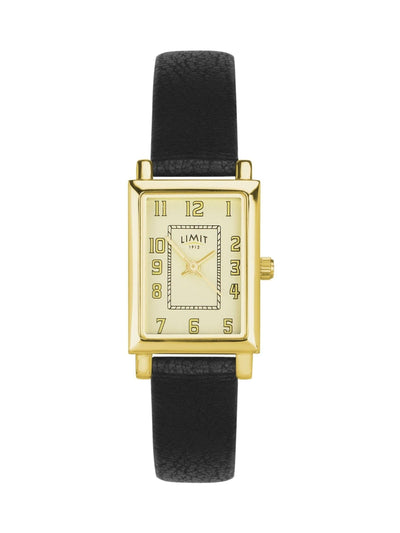 Next Limit Black Classic 20mm Rectangular Analogue Watch- Buy online at McGrocer