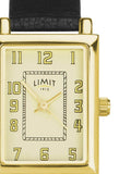 Limit Black Classic 20mm rectangular analogue watch, UK version