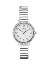 Next Limit Silver 28mm Round Analogue Wristwatch with Expanding Bracelet- Buy online at McGrocer
