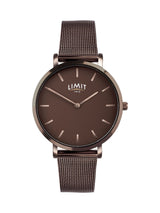 Next Women's 22mm Analogue Watch with Chocolate Dial and Brown Stainless Steel Bracelet- Buy online at McGrocer
