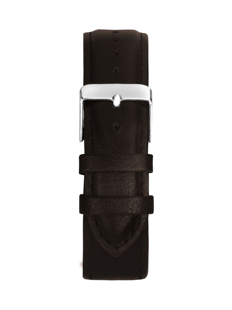 Limit Brown 38mm round analogue watch with dark brown strap, UK version