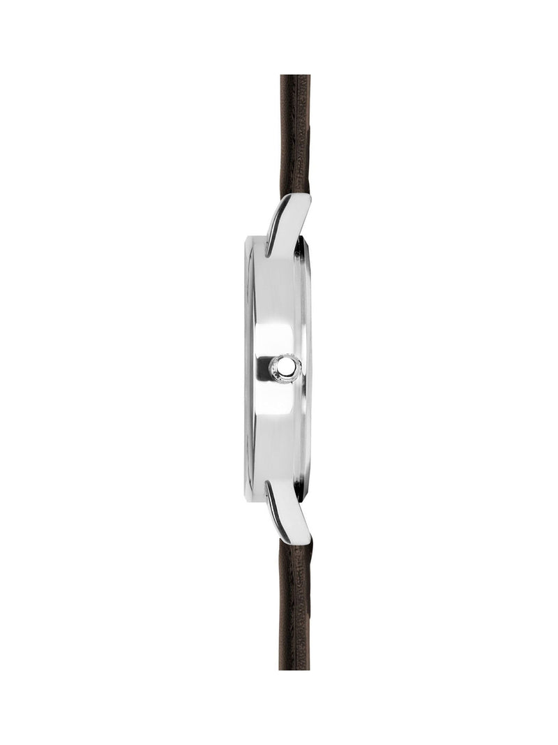 Limit Brown 38mm round analogue watch with dark brown strap, UK version