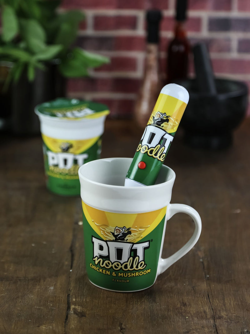 Kimm & Miller Pot Noodle set Chicken and Mushroom flavour, UK version