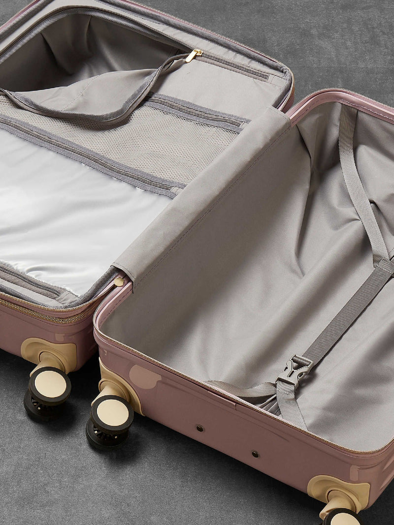 Rock Primrose purple 3-piece suitcase set (British brand)