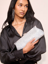 Next Friends Like These Silver Chain Mail Clutch- Buy online at McGrocer