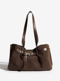 Friends Like These chocolate brown faux suede tote bag (British brand)