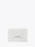 Carvela white Gala clutch bag with faux pearl and crystal (British brand)