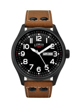 Next Limit Brown Pilot 43mm Round Analogue Watch- Buy online at McGrocer