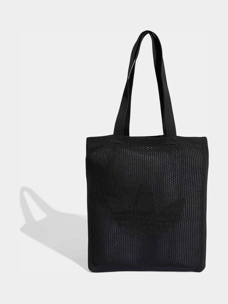 adidas Originals black crochet tote bag - British product