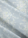 Shabby Chic roller blind dusky blue garden floral print sheer, imported from the UK