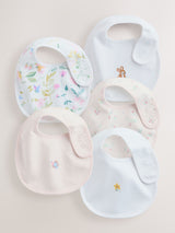 Next Baby Bibs 5 Pack Pink/White- Buy online at McGrocer